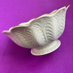 Lenox White and Gold Scalloped Serveware
